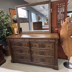 Brown Ornate Dresser - Versailles 