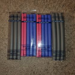 Brand New! 4 Pack Bundle Of Expressions Flexible Hair Rollers