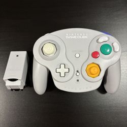 Gray Nintendo GameCube Wavebird Wireless Controller w/ Receiver OEM