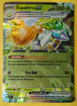 Pokemon Card Espathra ex 006/091 SV