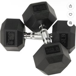 35 Lbs/Pound Dumbbells Set