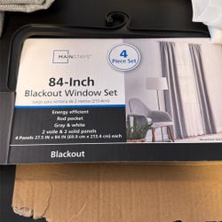 Mainstays 84” 4piece Blackout Curtains