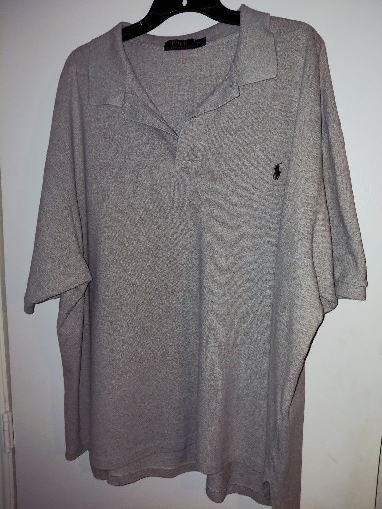 RALPH LAUREN POLO SHIRTS w/Collar, & BUNDLE (3) size 3XB, used $35