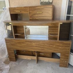 Headboard Night Stand Desk