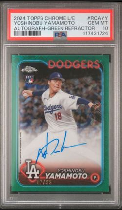 Yoshinobu Yamamoto Auto Rookie Card