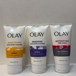Olay Brightening or Renewing Exfoliating Cleanser or Detoxifying Pore Scrub
