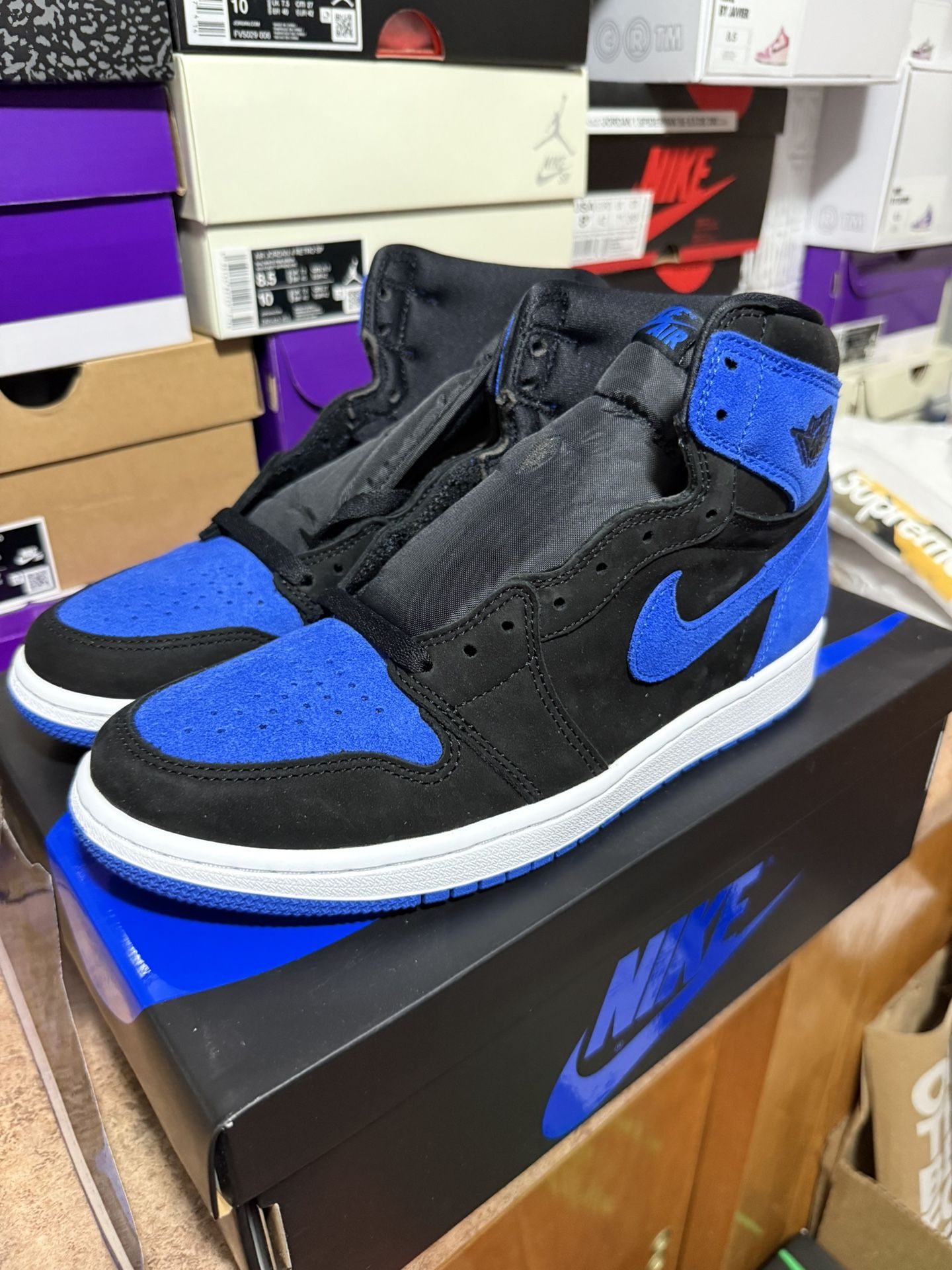 NIKE AIR JORDAN 1 ROYAL REIMAGINED Sz 8.5 DS