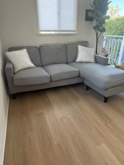 Grey Sectional Good Condition Seat Seats For