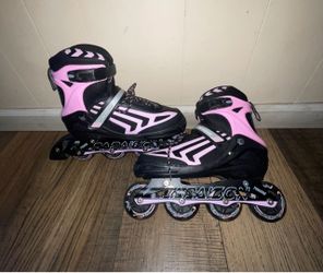 Papaison Pink Rollerblades w/Lights