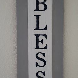 "Blessed" Farmhouse Style Sign