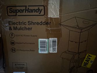 NEW SuperHandy 120V Electric Leaf Shredder & Mulcher open box