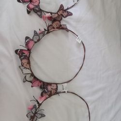 3 Butterflies Tiaras 24.00 Each From CLAIRE'S IM LISTING ALL 3 FOR 40.00