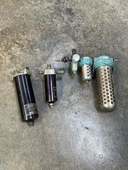 Binks And Wilkerson Air Compressor And Air Line Filters And Valves