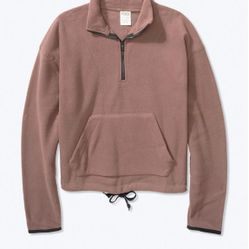 Victoria secret pink Fleece Quarter Zip