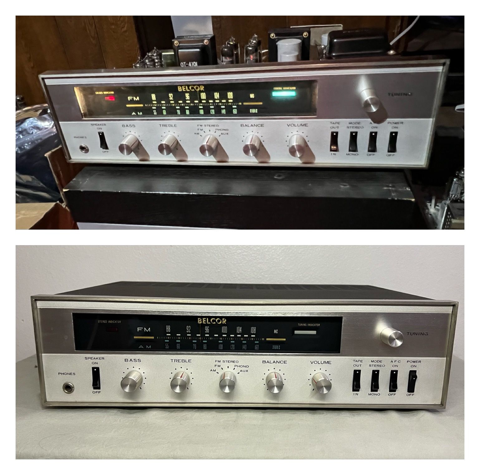 BELCOR FAX-400 RARE tube receiver/amplifier Japan made, Nearly mint Condition