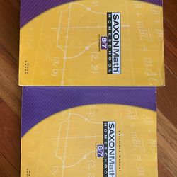 Saxon 8/7 textbook and solutions