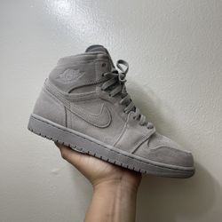 Jordan 1 High “Grey Suede” Size 10 In Men