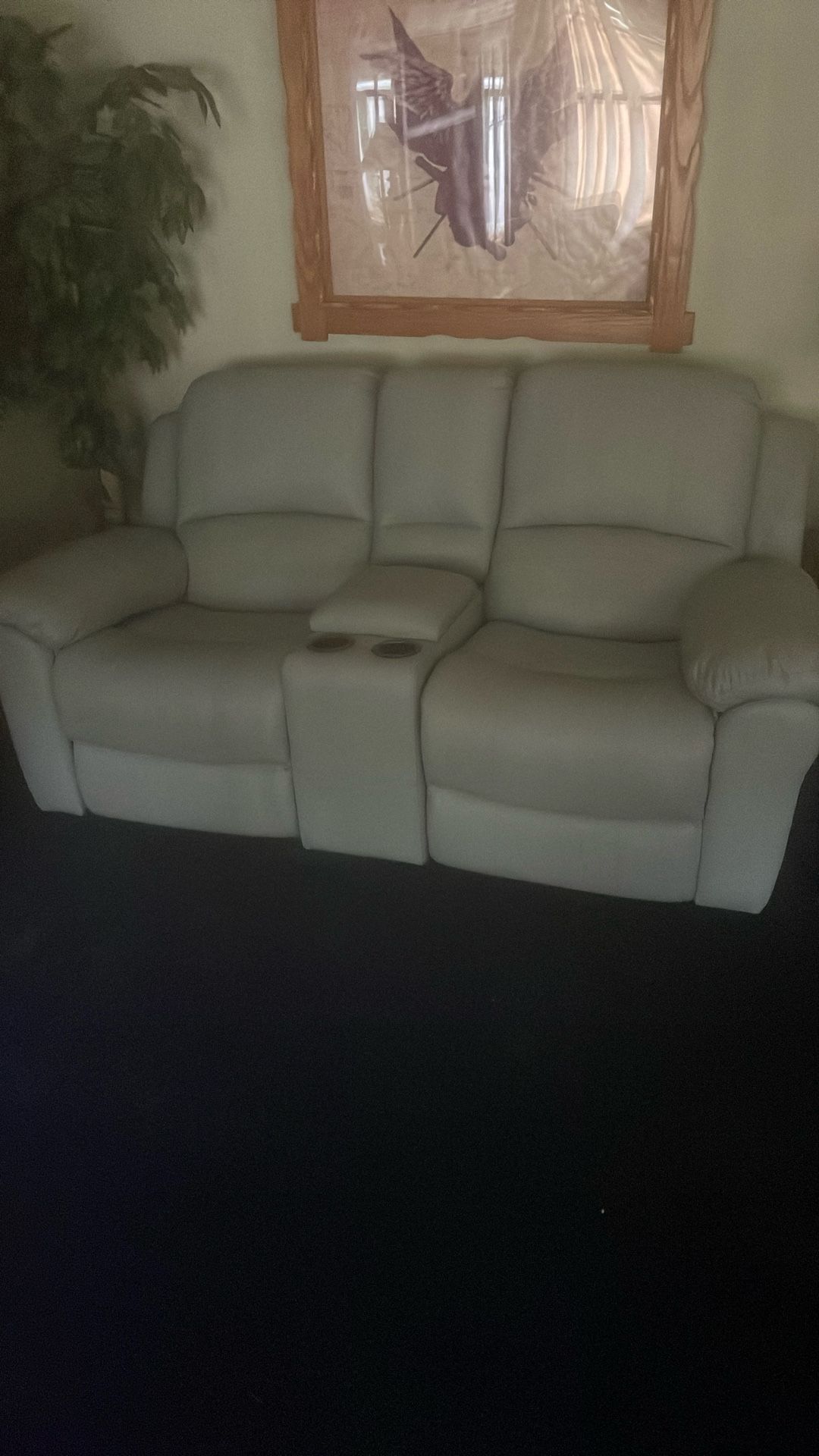 6 Months Old leather reclining sofa, and couch