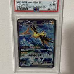 Pokemon Zapdos And Alakazam PSA 8 