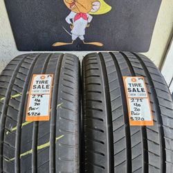 275/40/20 Bridgestone Tires (2)