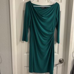 Ralph Lauren Teal Long Sleeve Dress