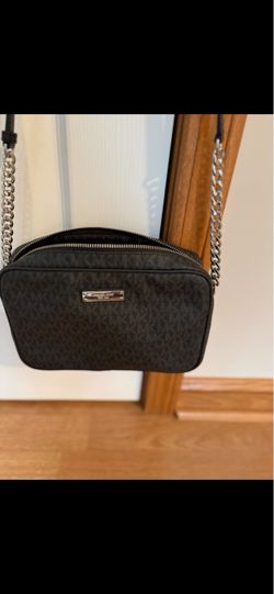 Michael Kors Black Monogram Crossbody Bag