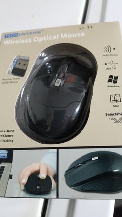 New TechUniverse Wireless optical mouse