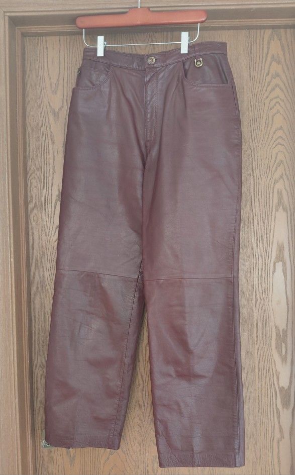 Aigner Leather Pants