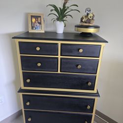 Ethan Allen Highboy Dresser And Bassett Mirror Co. Mirror Both Vintage 