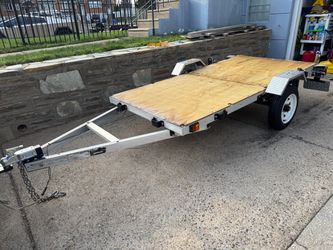 Single Axle Flatbed Foldalble Utility Trailer