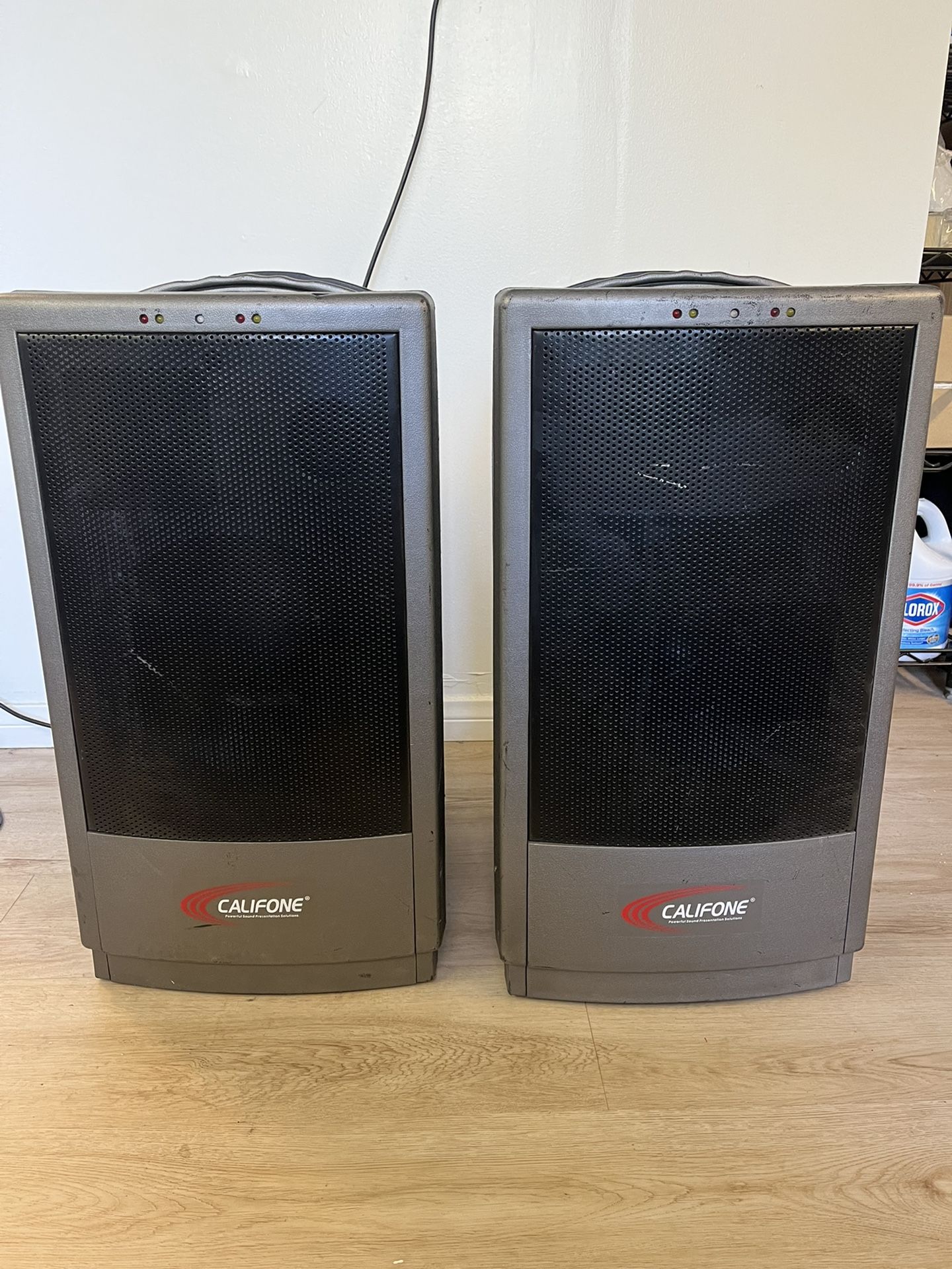 Califone Portable PA Amplifier Speaker Set Model PA-916 DROHS