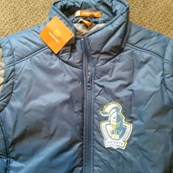 Neumann University Knights Full Zip Puffy Vest Mens XXL New With Tags