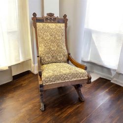 Antique Victorian Eastlake Platform Rocker (Circa 1870–1900)