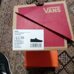 Vans Black On Black Slip On Size 6
