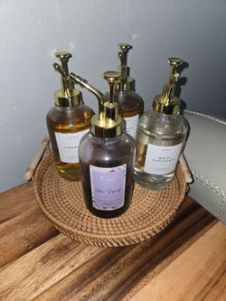 Set Of 4 glass dispensers