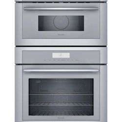 Thermador - Masterpiece Series 30" Built-In Electric Convection Wall Oven with Built-In Microwave - Stainless Steel