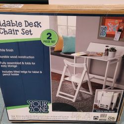 Children's Foldable Desk & Chair Set