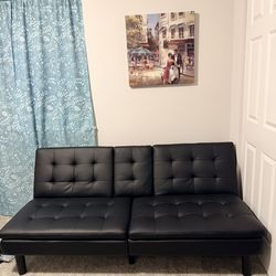 Leather Sofa /Bed