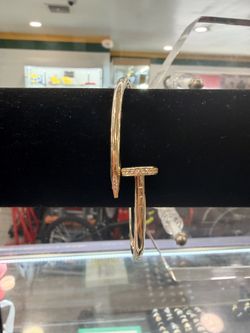 Gold Nail Stone Bracelet 