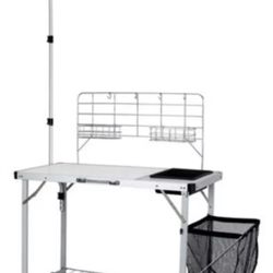 New Ozark Trail Portable Camp Kitchen Sink Table w/Lantern Pole Camping Hunting Fish