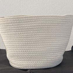 Large Basket For Blankets Or Towels
