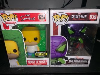 Funko Pop Simpsons & Spider-Man Miles Morales Set