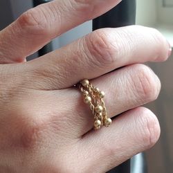 NEW!!! Set of 3 Stackable Twisted Gold Rings 