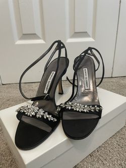 Manolo Blahnik Embellished Heels- Size 10