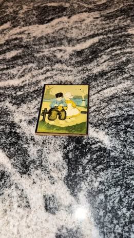 Charming Vintage 'Dutch Kids' Wall Plaque by Gingold - Classic Folk Art Miniature