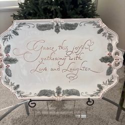 Christmas Platter that can be either used as a platter or decoration.  