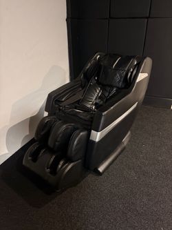 Black Full-Body Massage Chair
