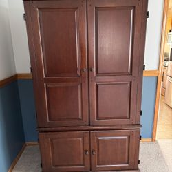 Solid Armoire Or Storage Cabinet
