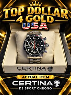 Top Dollar 4 Gold USA – Certina DS Sport Chronograph Watch | Luxury Timepiece | O.B.O.