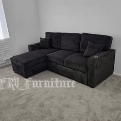 New Black Sofa 